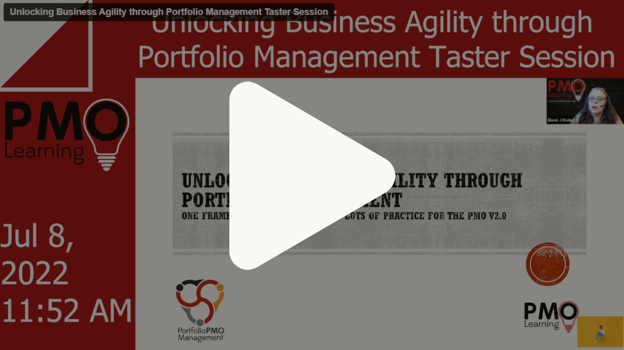Unlocking Business Agility through Portfolio Management Taster Session