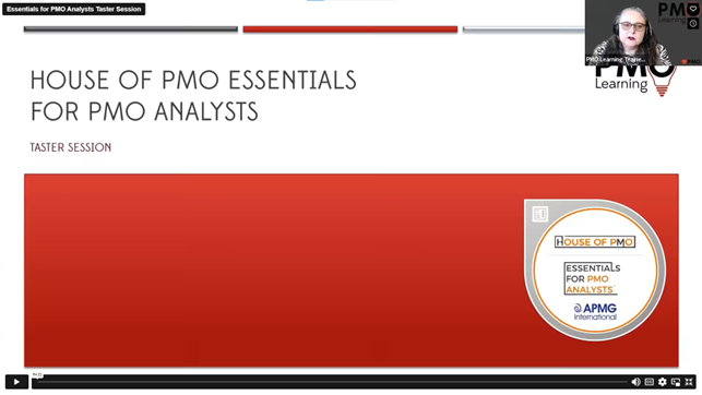 Essentials for PMO Analysts – Taster Session